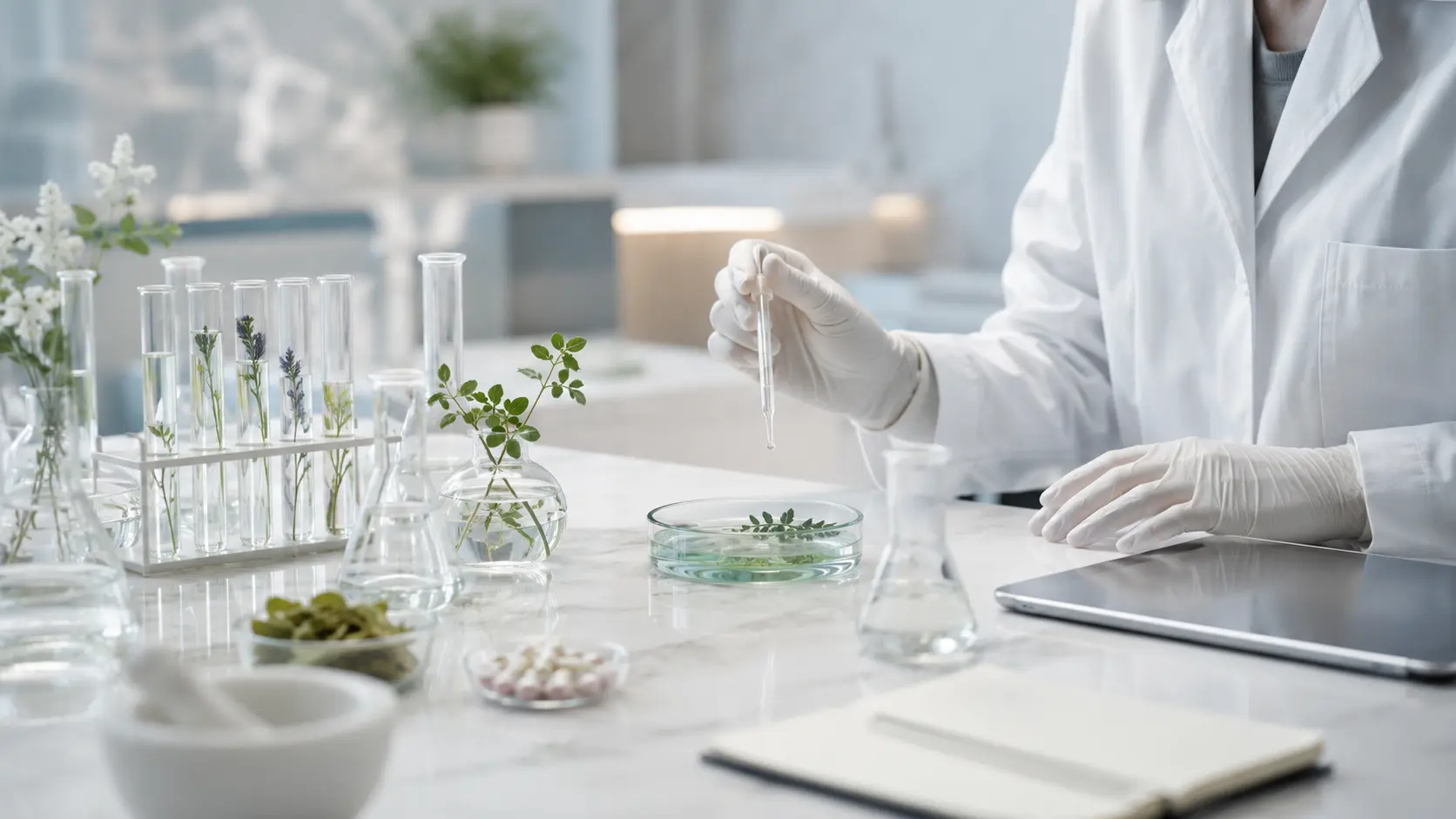 Desarrollo e investigación nutracéutica en laboratorio